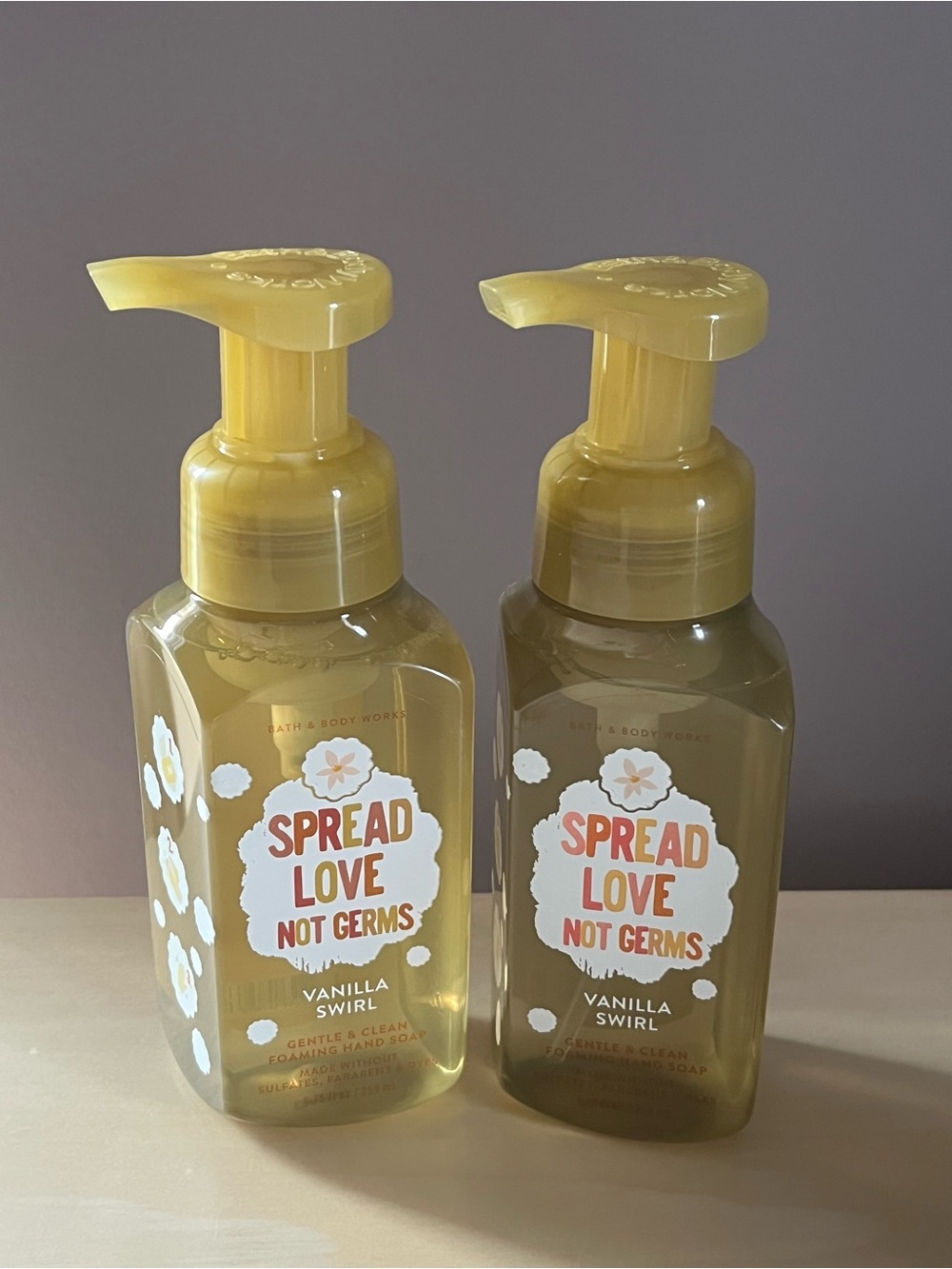 Two Bath & Body Works Vanilla Swirl Foaming Hand Soaps